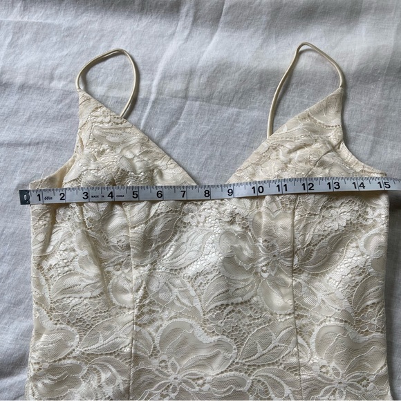 Vintage Jessica McClintock White Lace Dress - Picture 4 of 10